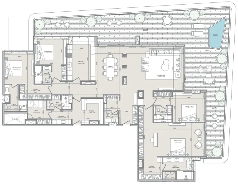 4.0 bedrooms penthouse - Isolana Residences