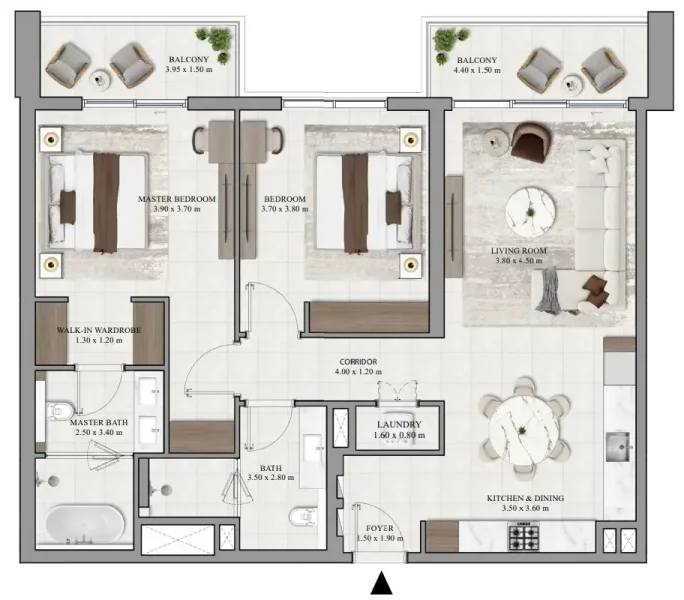 2.0 bedrooms apartments - Vista Ridge