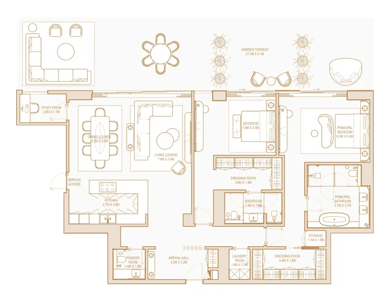 2.0 bedrooms apartments - Four Seasons Private Residences Abu Dhabi at Saadiyat Beach
