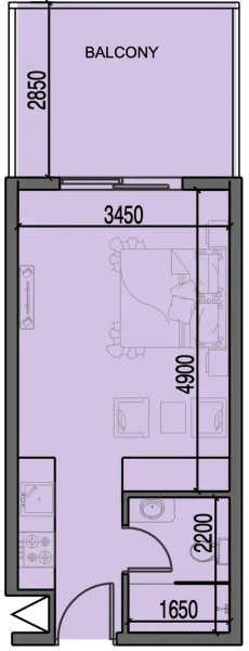 0.0 bedroom apartments - Al Haseen Residences 3