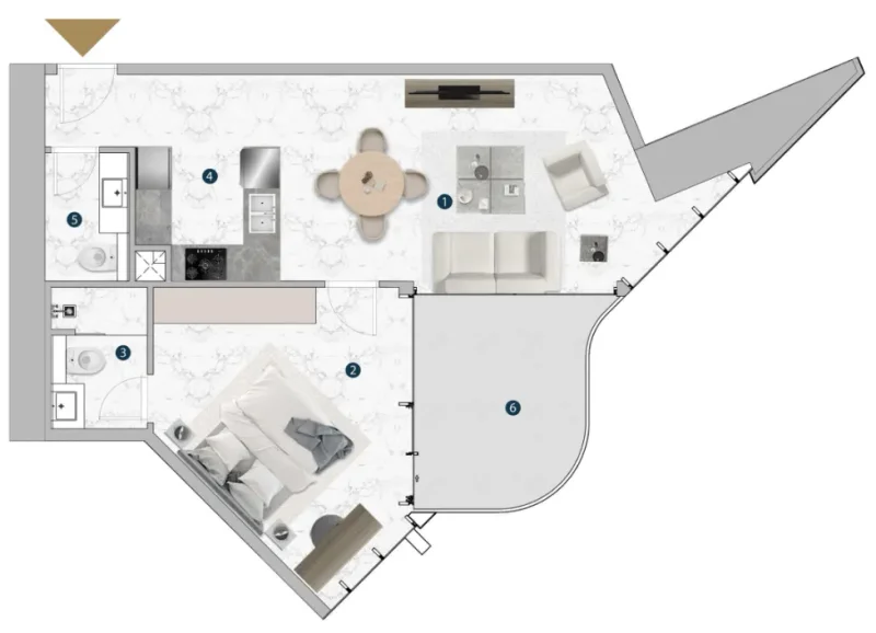 1.0 bedroom apartments - Franck Muller Vanguard