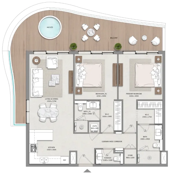 2.0 bedrooms apartments - Mayfair Vista
