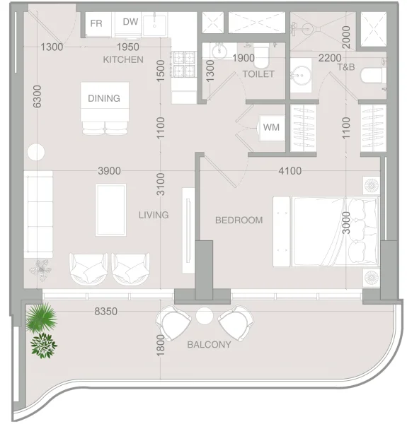 1.0 bedroom apartments - ALTA V1EW