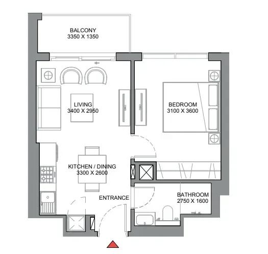 1.0 bedroom apartments - 350 Riverside Crescent