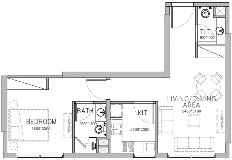 1.0 bedroom apartments - Stamn Yuni