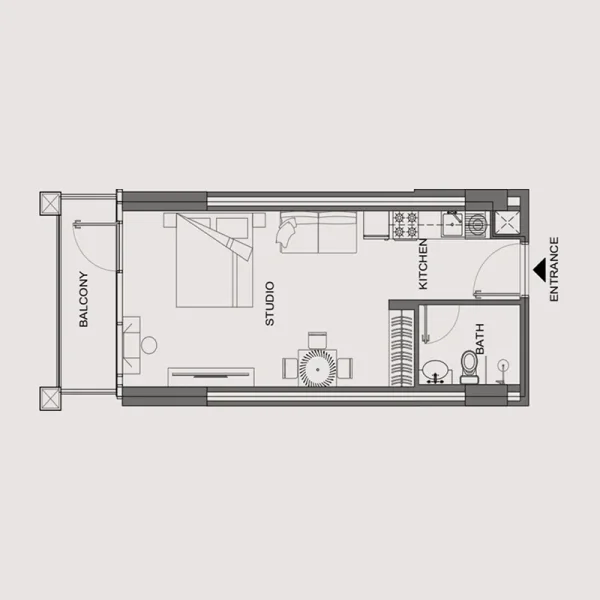 0.0 bedroom apartments - V-Suites