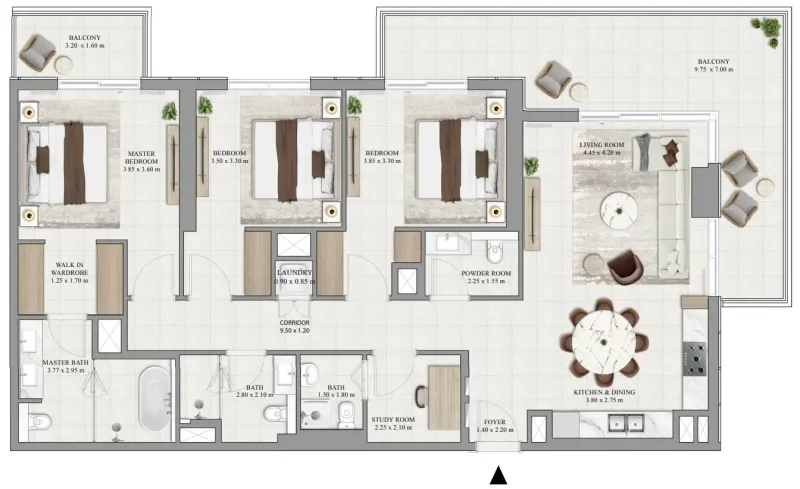 3.0 bedrooms apartments - Greencrest