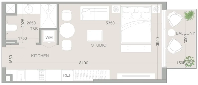 0.0 bedroom apartments - 1WOOD Residence 2
