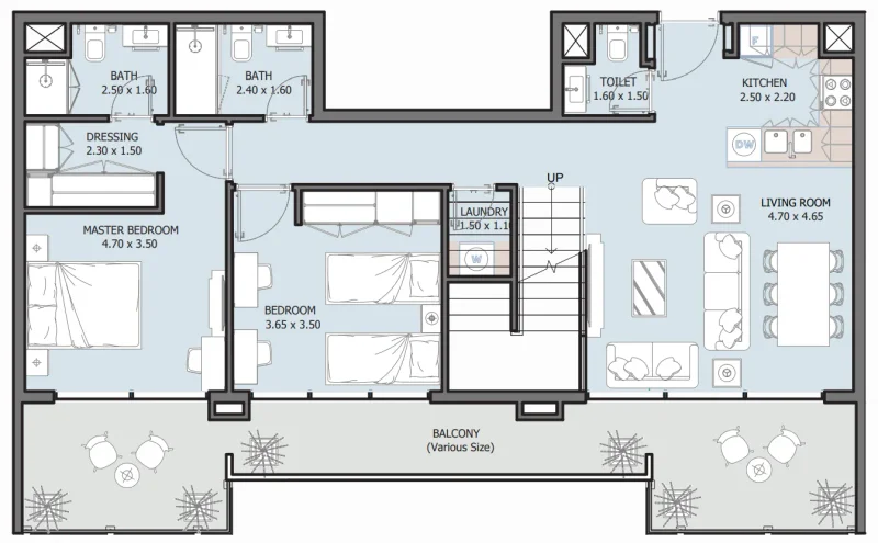 4.0 bedrooms penthouse - Royal Park