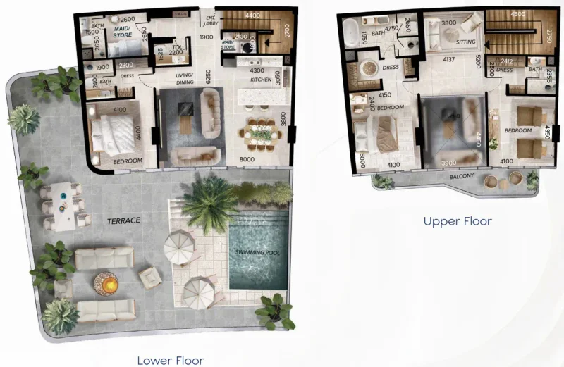 3.5 bedrooms apartments - Radiant Waves