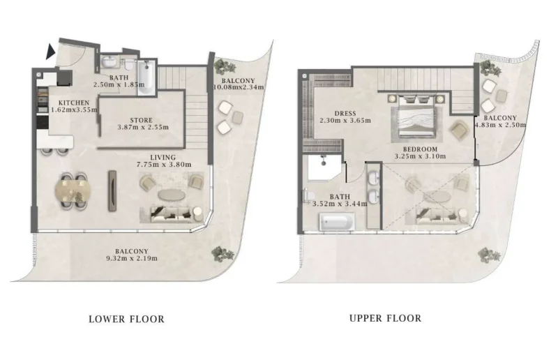1.0 bedroom duplex - Arthouse Residences by Cledor
