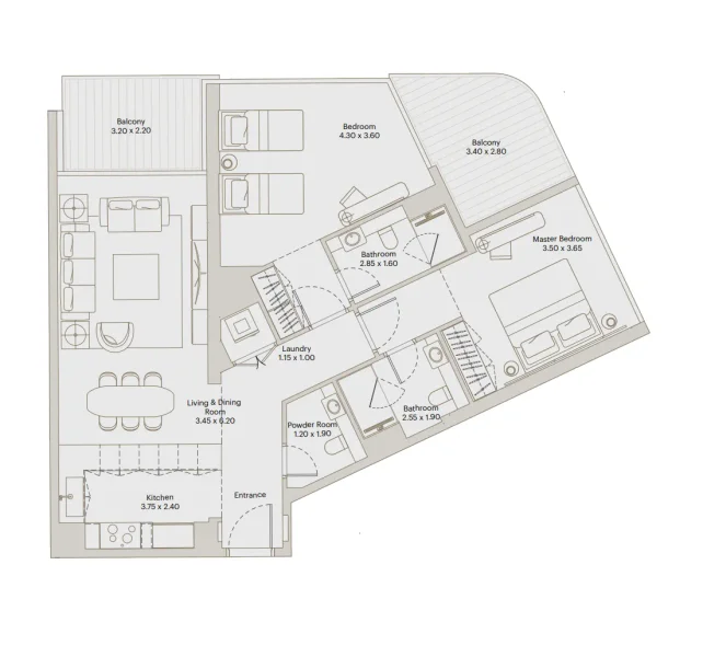 2.0 bedrooms apartments - Eleve