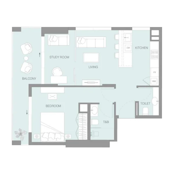 1,5 bedroom Apartments - Lum1nar