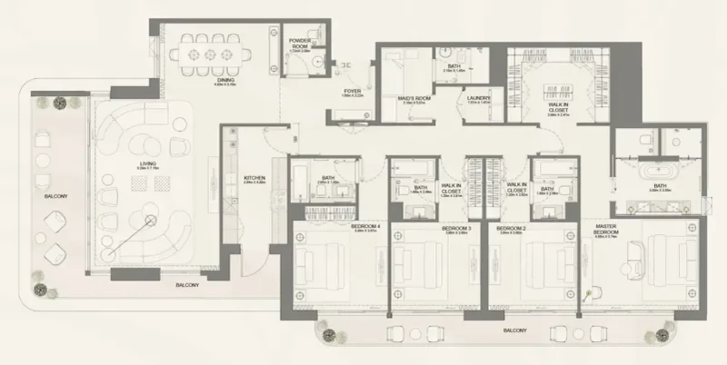 4.0 bedrooms apartments - Bay Grove Residences Phase 4