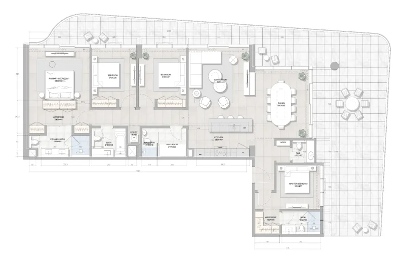 4.0 bedrooms penthouse - Solera Downtown Mina