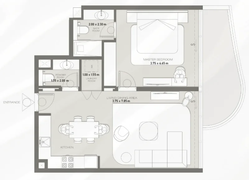 1.0 bedroom apartments - CDS Wave