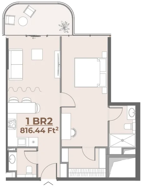 1.0 bedroom apartments - House of WELL 1 and 2