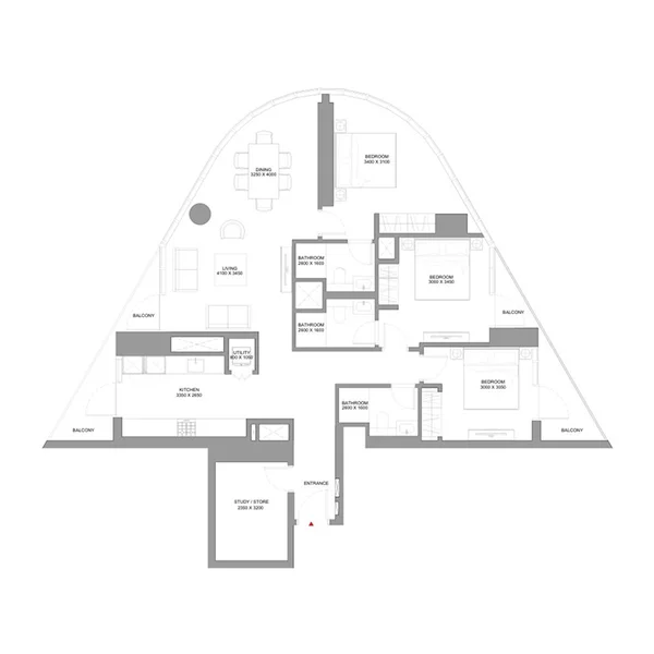 3,5 bedroom Apartments -  Skyvue Stellar