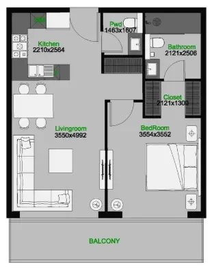 1.0 bedroom apartments - The Central Downtown