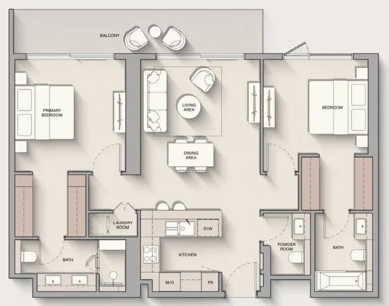 2.0 bedrooms apartments - The Hillgate