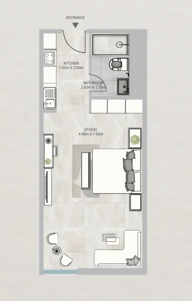 0.0 bedroom apartments - Sky Gardens Tower