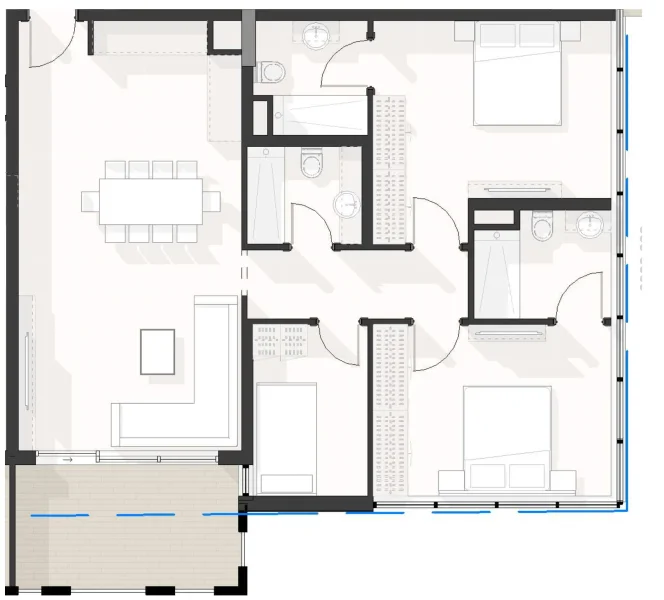 0.0 bedroom apartments - Amazonia Residence