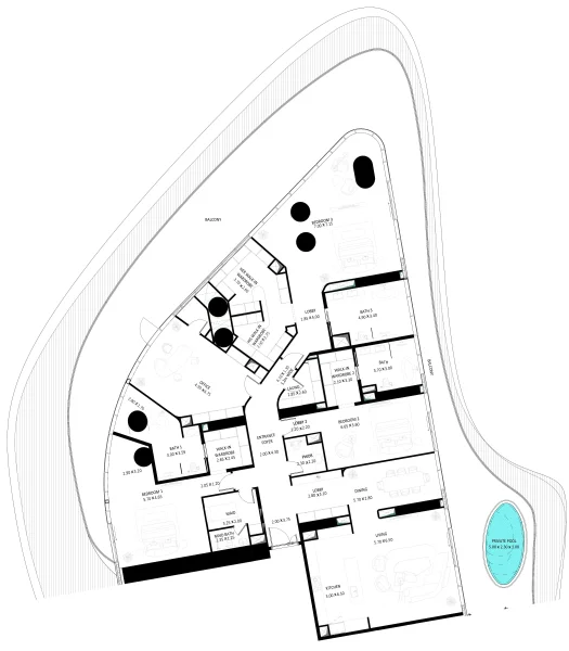 3.0 bedrooms None - Bugatti Residences by Binghatti