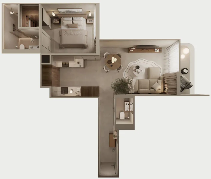 1.0 bedroom apartments - Oak Yard