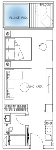 0.0 bedroom hotel apartments - Sky Suites