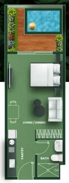 0.0 bedroom apartments - Vincitore Aqua Flora