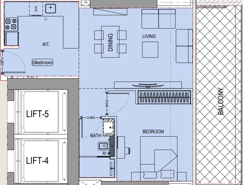 1.0 bedroom apartments - Binghatti Ivory