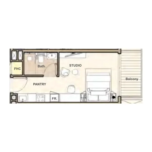 0.0 bedroom apartments - Lume Residences