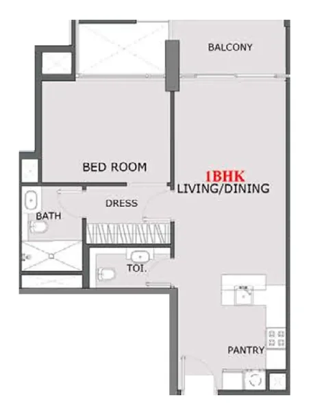 1.0 bedroom apartments - Provenza Residences