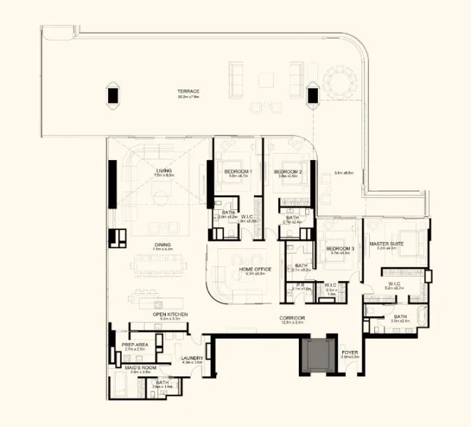 4.5 bedrooms apartments - Orla Dorchester Collection