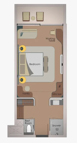 0.0 bedroom apartments - Hotel London