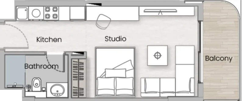 0.0 bedroom apartments - One Beverly