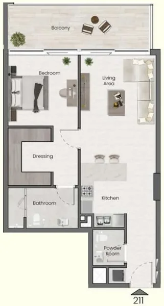 1.0 bedroom apartments - Saddlewood Park