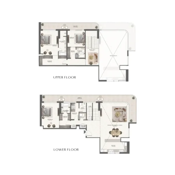 3.0 bedrooms penthouse - Rotana Residences South Tower
