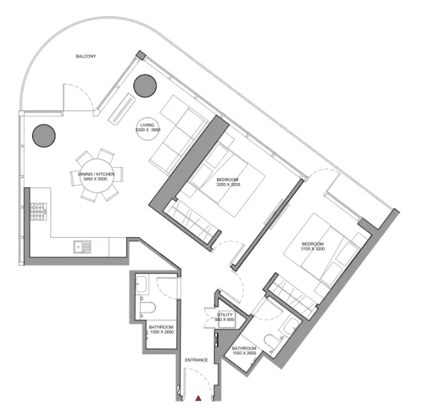 2.0 bedrooms apartments - Sobha Solis