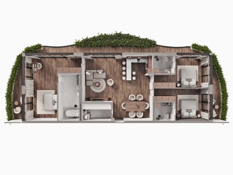 3.0 bedrooms apartments - Sunny Moon Marriott Phase 1