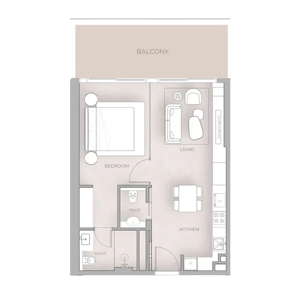 1 bedroom Apartments - Beverly Grande