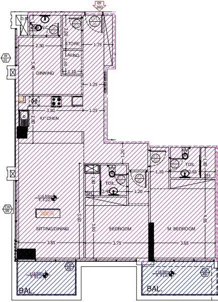 2.5 bedrooms apartments - Sea View Residence