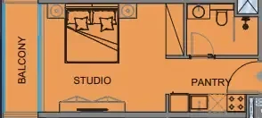 0.0 bedroom apartments - Guzel Towers