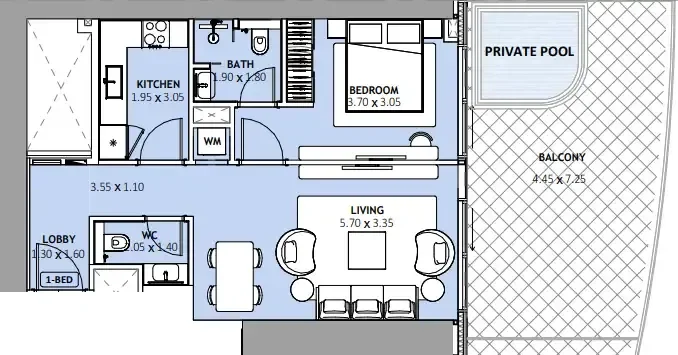 1.0 bedroom apartments - Binghatti Skyblade
