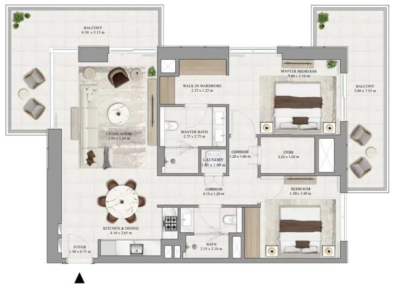 2.0 bedrooms apartments - Greencrest