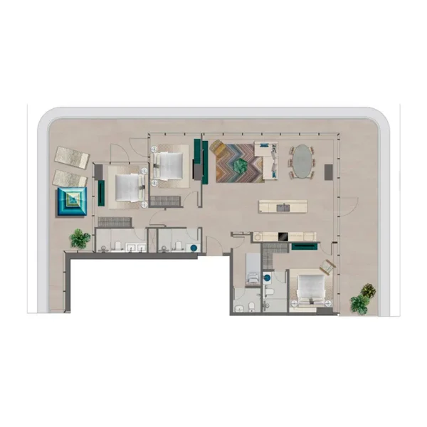 3.0 bedrooms apartments - Trio Isle