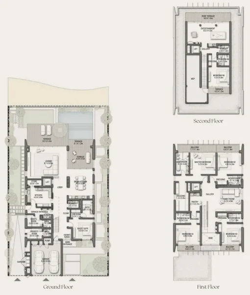 6.0 bedrooms villa - Palm Jebel Ali Villas