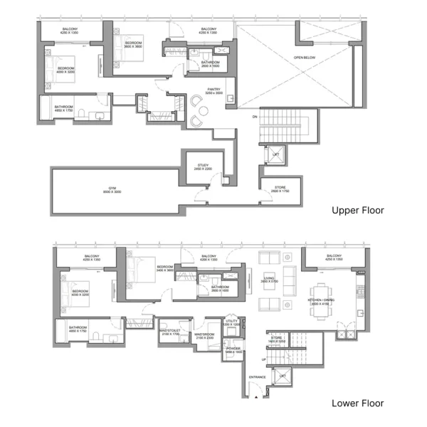 4.0 bedrooms duplex - The Element at Sobha One
