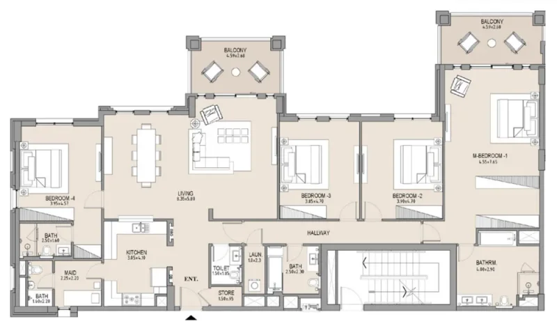 4.0 bedrooms apartments - MJL Lamtara