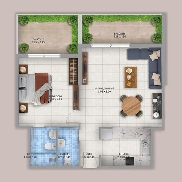 1 bedroom Apartments -  Linden Residences